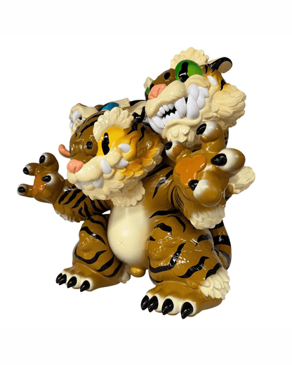 Grape Brain - Three-faced Tiger - Mô Hình Nghệ Thuật Sofubi Cao Cấp - Hình ảnh chi tiết 2