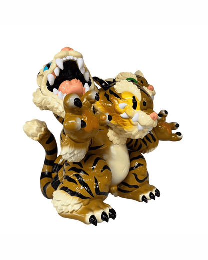 Grape Brain - Three-faced Tiger - Mô Hình Nghệ Thuật Sofubi Cao Cấp - Góc nhìn khác 3