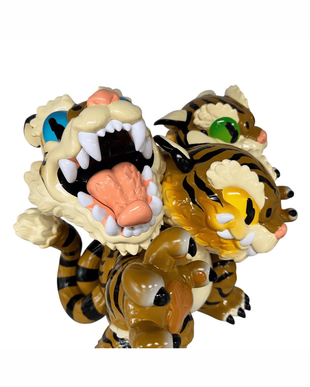 Grape Brain - Three-faced Tiger - Mô Hình Nghệ Thuật Sofubi Cao Cấp - Hình ảnh bổ sung 5