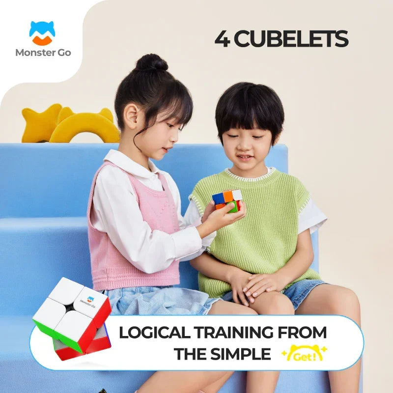 Monster Go Cube Premium Set - Bộ Combo Rubik 2x2 & 3x3 Cao Cấp - GANCUBE