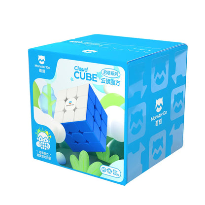 Monster Go Cloud & Rainbow & UT 3×3 Cube - Rubik 3x3 Cho Trẻ Em & Người Mới Bắt Đầu - GANCUBE - Hình ảnh sản phẩm