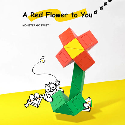 Monster Go Flower Twist Puzzle - Đồ Chơi Xoay Hình Bông Hoa Trí Tuệ - GANCUBE - Góc nhìn khác 3