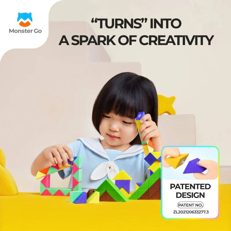 Monster Go Twist Puzzle 24 Blocks - Đồ chơi Rubik Rắn Sáng Tạo - GANCUBE