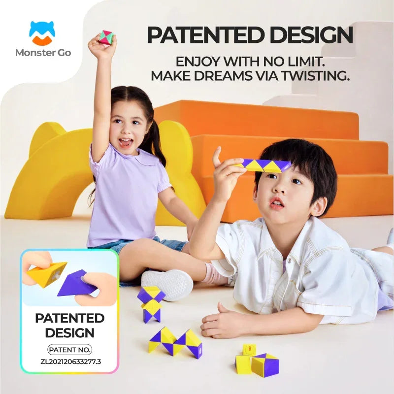 Monster Go Twist Puzzle 24 Blocks - Đồ chơi Rubik Rắn Sáng Tạo - GANCUBE