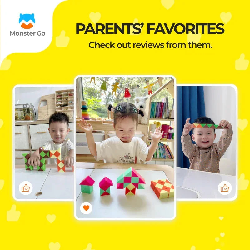 Monster Go Twist Puzzle 24 Blocks - Đồ chơi Rubik Rắn Sáng Tạo - GANCUBE