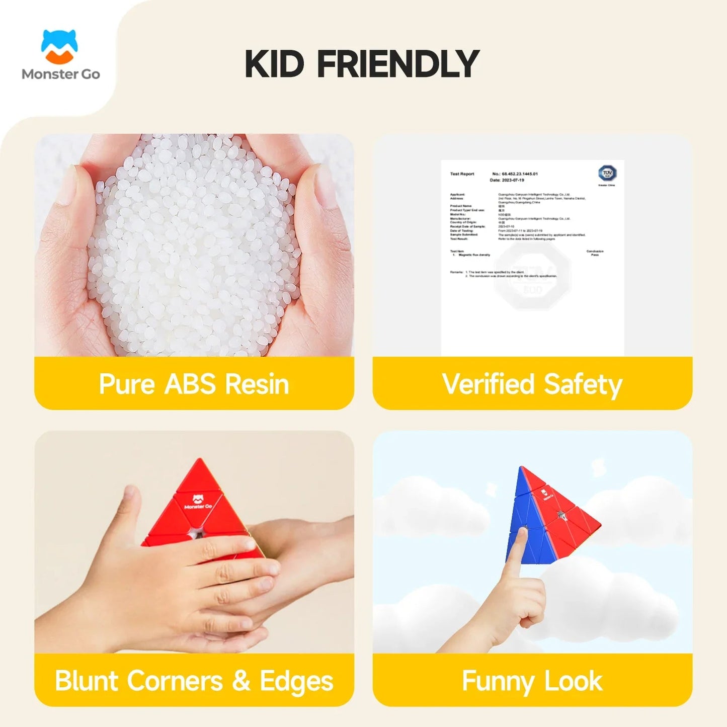 Monster Go Pyraminx - Khối Rubik Tam Giác Cho Người Mới - GANCUBE