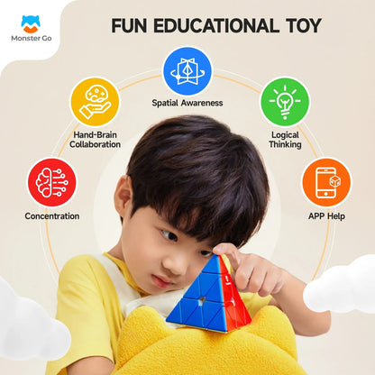 Monster Go Pyraminx - Khối Rubik Tam Giác Cho Người Mới - GANCUBE