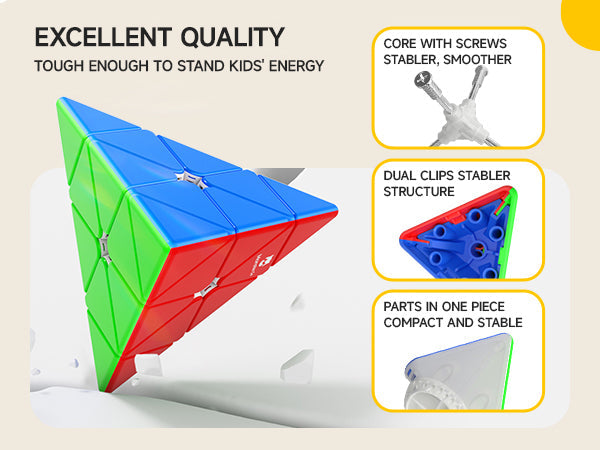 Monster Go Pyraminx - Khối Rubik Tam Giác Cho Người Mới - GANCUBE