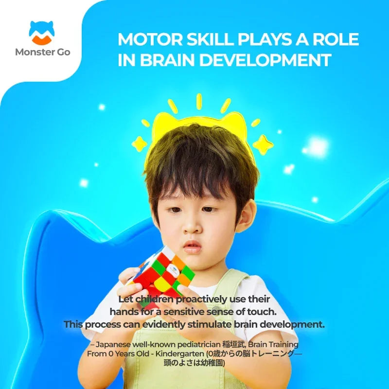 Monster Go Cloud & Rainbow & UT 3×3 Cube - Rubik 3x3 Cho Trẻ Em & Người Mới Bắt Đầu - GANCUBE - Hình ảnh bổ sung 4
