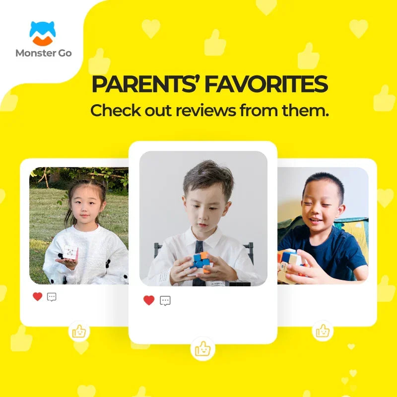 Monster Go Cloud & Rainbow & UT 3×3 Cube - Rubik 3x3 Cho Trẻ Em & Người Mới Bắt Đầu - GANCUBE - Hình ảnh bổ sung 7