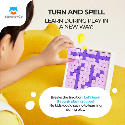 Monster Go 328 Spelling Cube Set - Bộ Xếp Chữ Học Tiếng Anh Thông Minh - Monster Go (GANCUBE) - Hình ảnh bổ sung 4