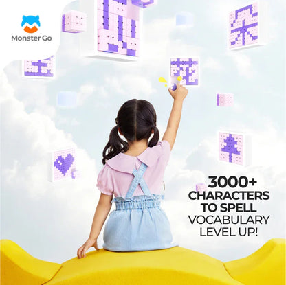 Monster Go 328 Spelling Cube Set - Bộ Xếp Chữ Học Tiếng Anh Thông Minh - Monster Go (GANCUBE) Monster Go - ảnh 1 - Rubik
