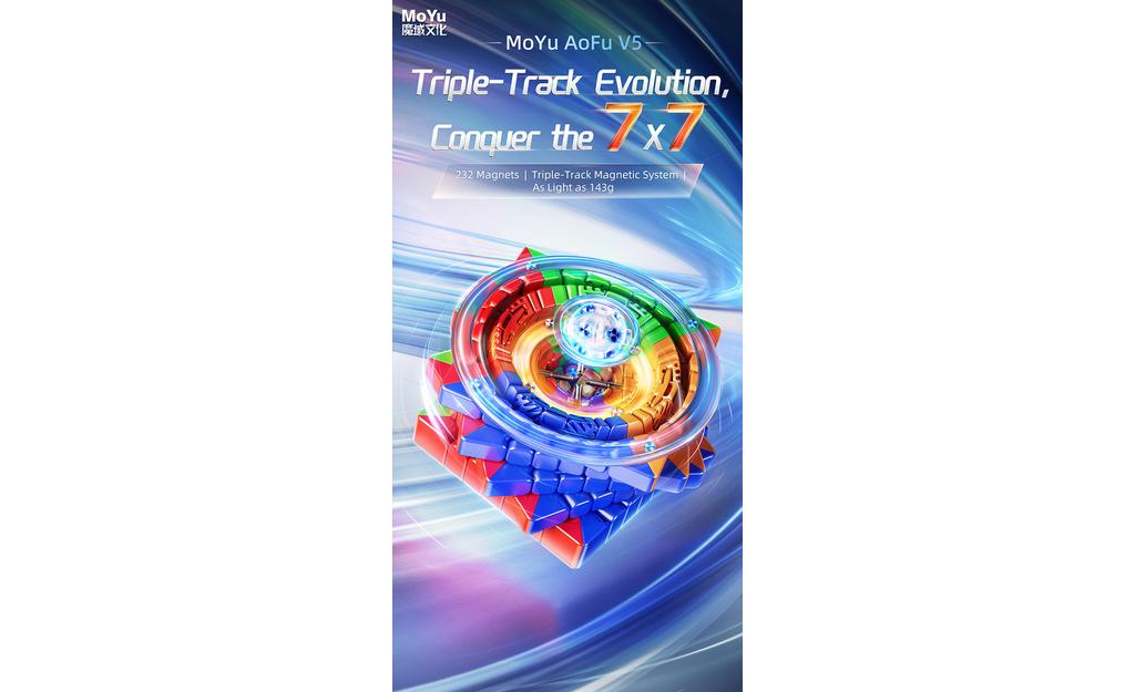 MoYu AoFu 7x7 V5 Double-Track (Magnetic, Ball-Core) - Rubik 7x7 Nam Châm Cao Cấp - MoYu MoYu - ảnh 1 - 7x7 Speed Cube