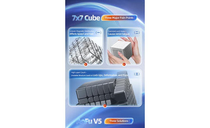MoYu AoFu 7x7 V5 Single-Track (Magnetic) - Rubik 7x7 Nam Châm MoYu - Hình ảnh bổ sung 9