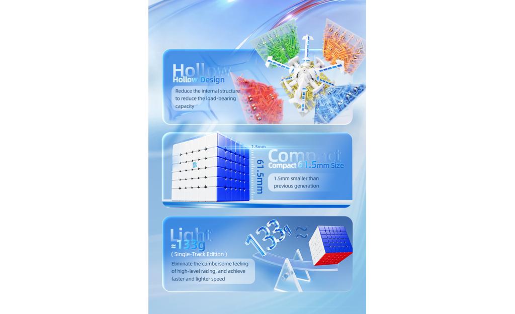 MoYu AoShi 6x6 V4 Triple-Track (Magnetic, Ball-Core) - Rubik 6x6 Nam Châm Chính Hãng MoYu MoYu - ảnh 5 - Rubik 6x6