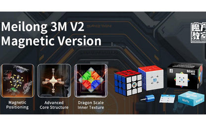 MoYu MeiLong 3x3 V2 (Magnetic) - Rubik 3x3 Nam Châm Chính Hãng MoYu