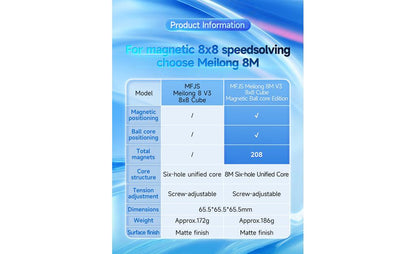 MoYu MeiLong 8x8 V3 (Magnetic, Ball-Core)