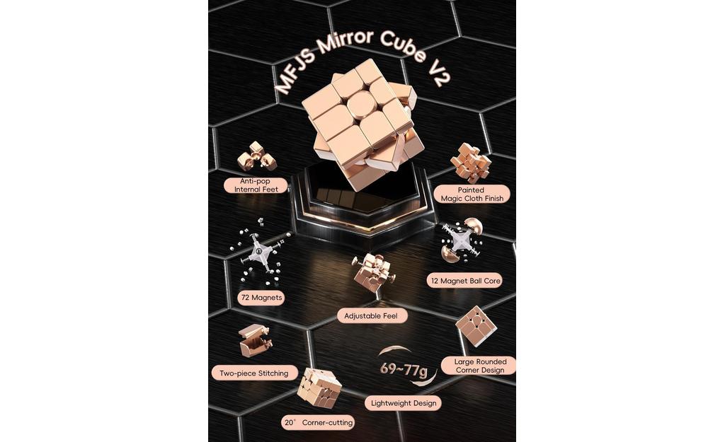 MoYu Mirror V2 (Magnetic, Ball-Core, UV Coated)