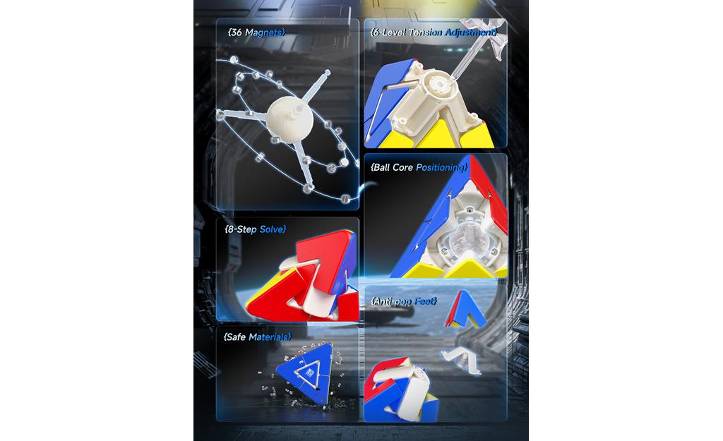 MoYu Pyraminx Duo (Magnetic, Ball-Core) Rubik Tam Giác Biến Thể Nam Châm Lõi MoYu - Hình ảnh bổ sung 7