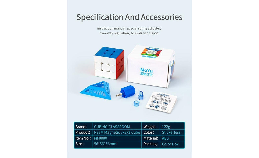 MoYu RS3 M 2021 3x3 (Magnetic, MagLev) - Rubik 3x3 Nam Châm Đệm Từ MoYu - Hình ảnh bổ sung 8