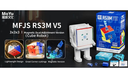 MoYu RS3 M 3x3 V5 (Magnetic) - Dual-Adjustment + Robot Box