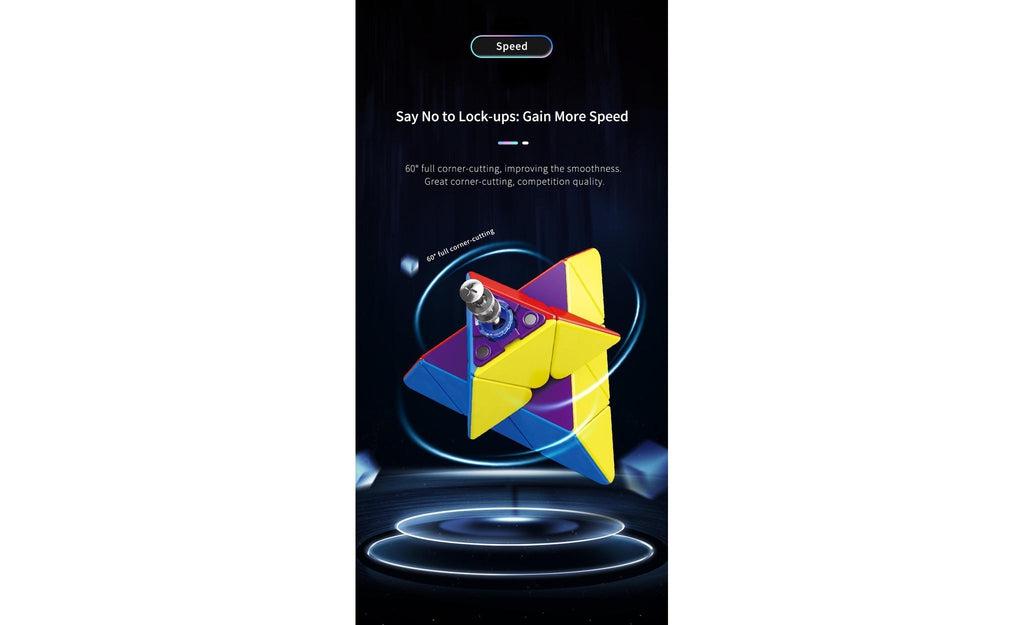 MoYu RS3 Pyraminx (Magnetic, MagLev) Rubik Kim Tự Tháp Nam Châm MagLev MoYu MoYu - ảnh 3 - Pyraminx