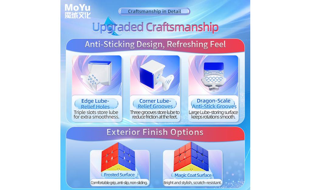 MoYu Super AoLong 3x3 (Magnetic, MagLev, 20-Magnet Ball-Core, UV Coated)