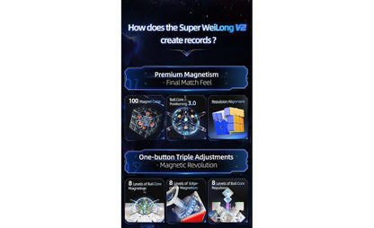 MoYu Super WeiLong Rs3m V2 Rubik 3x3 Nam Châm MagLev Ball-Core MoYu