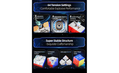 MoYu Super WeiLong Rs3m V2 Rubik 3x3 Nam Châm MagLev Ball-Core MoYu