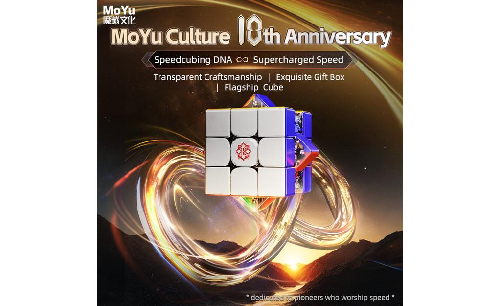MoYu WeiLong 3x3 V11 (Magnetic, MagLev, 20-Magnet Ball-Core, UV Coated) - 18th Anniversary Edition - Rubik 3x3 Cao Cấp MoYu