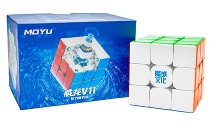 MoYu WeiLong AI 3x3 V11 (Magnetic, MagLev, Ball-Core, UV Coated) - 18th Anniversary Edition