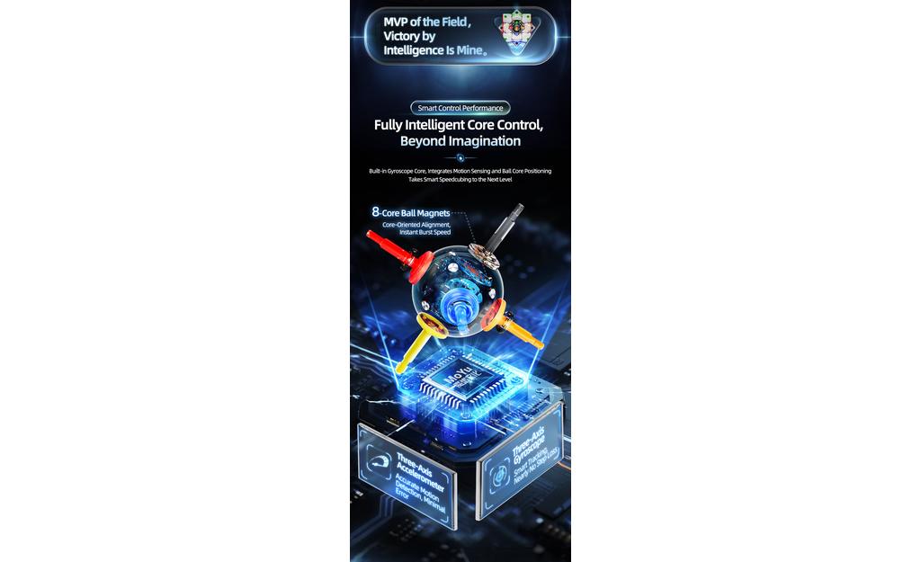 MoYu WeiLong AI 3x3 V11 (Magnetic, MagLev, Ball-Core, UV Coated)