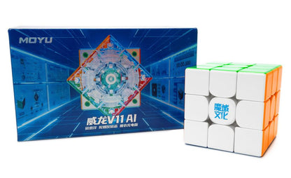 MoYu WeiLong AI 3x3 V11 (Magnetic, MagLev, Ball-Core, UV Coated) - 18th Anniversary Edition