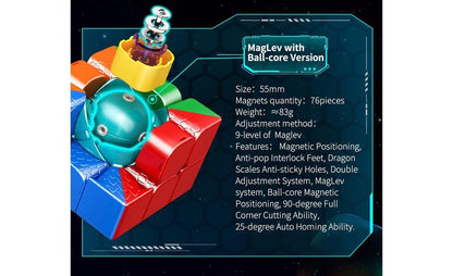 MoYu YS3 M 3x3 (Magnetic, MagLev, Ball-Core)