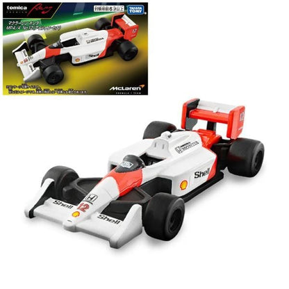 Tomica Premium Racing No. 12 McLaren Honda MP4/4 Ayrton Senna
