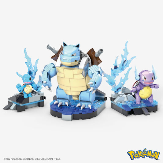 MEGA Construx Pokemon Squirtle Evolution Construction Set - Bộ lắp ráp Tiến hóa Squirtle - MEGA