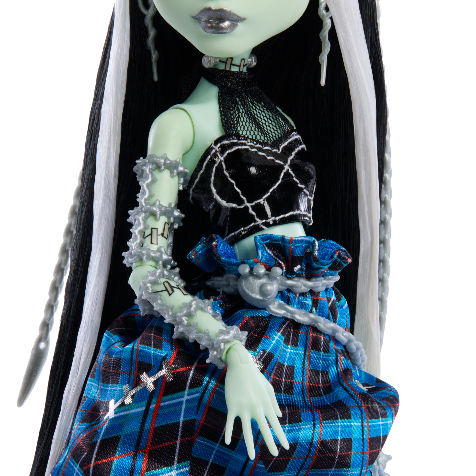 Monster High Stitched in Style Frankie Stein Doll - Búp Bê Thời Trang Sưu Tầm Cao Cấp Mattel HRL66 - Góc nhìn khác 3