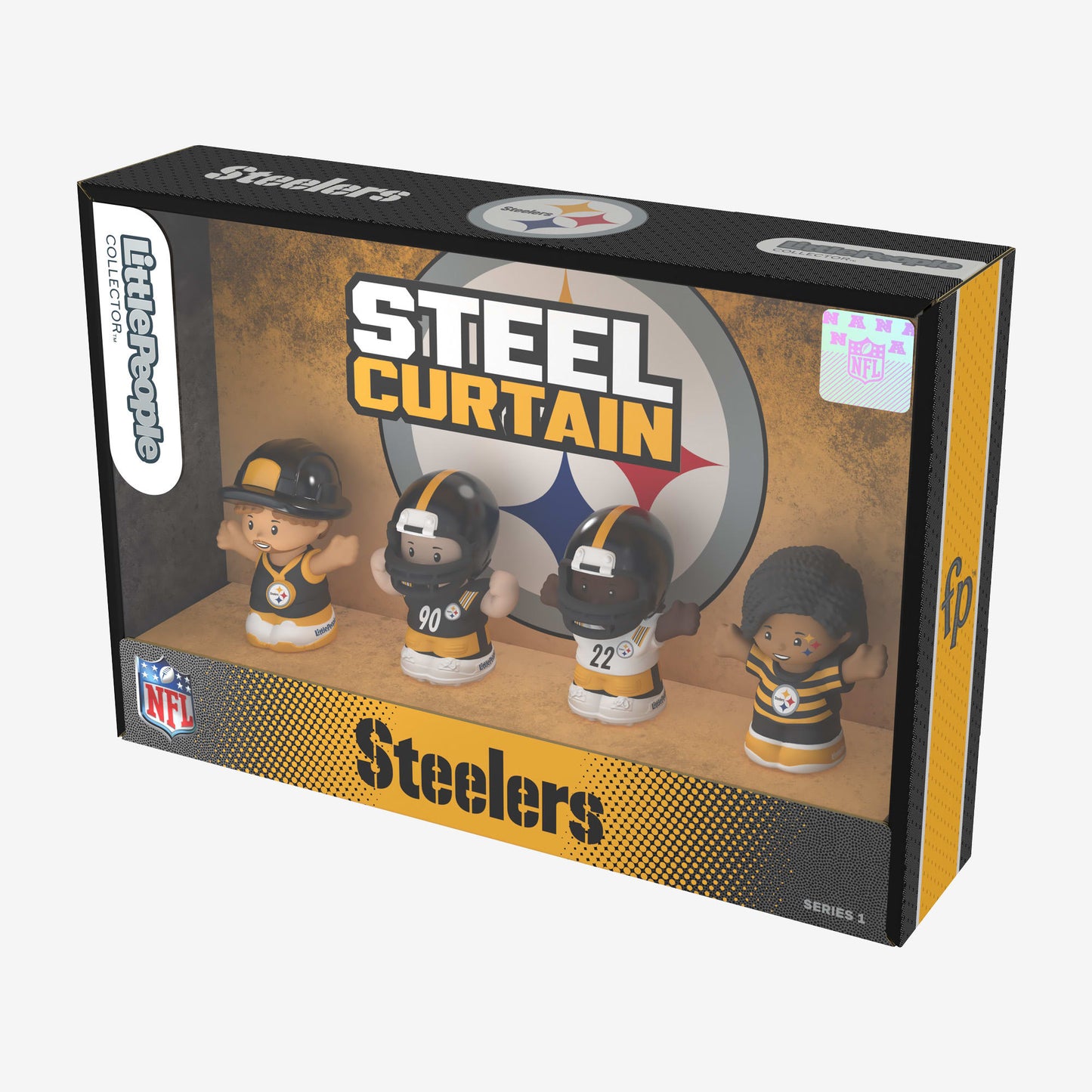 Little People Collector x NFL Pittsburgh Steelers Set - Bộ Mô Hình Sưu Tập NFL - Mattel