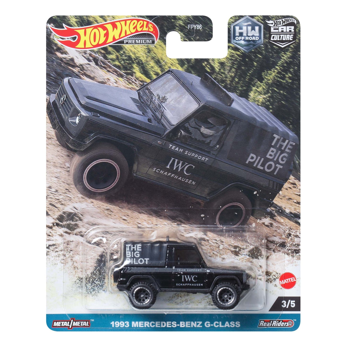 Hot Wheels Car Culture Off Road 1993 Mercedes-Benz G-Class Mô Hình Xe Diecast 1:64 Chính Hãng Mattel - Hình ảnh sản phẩm