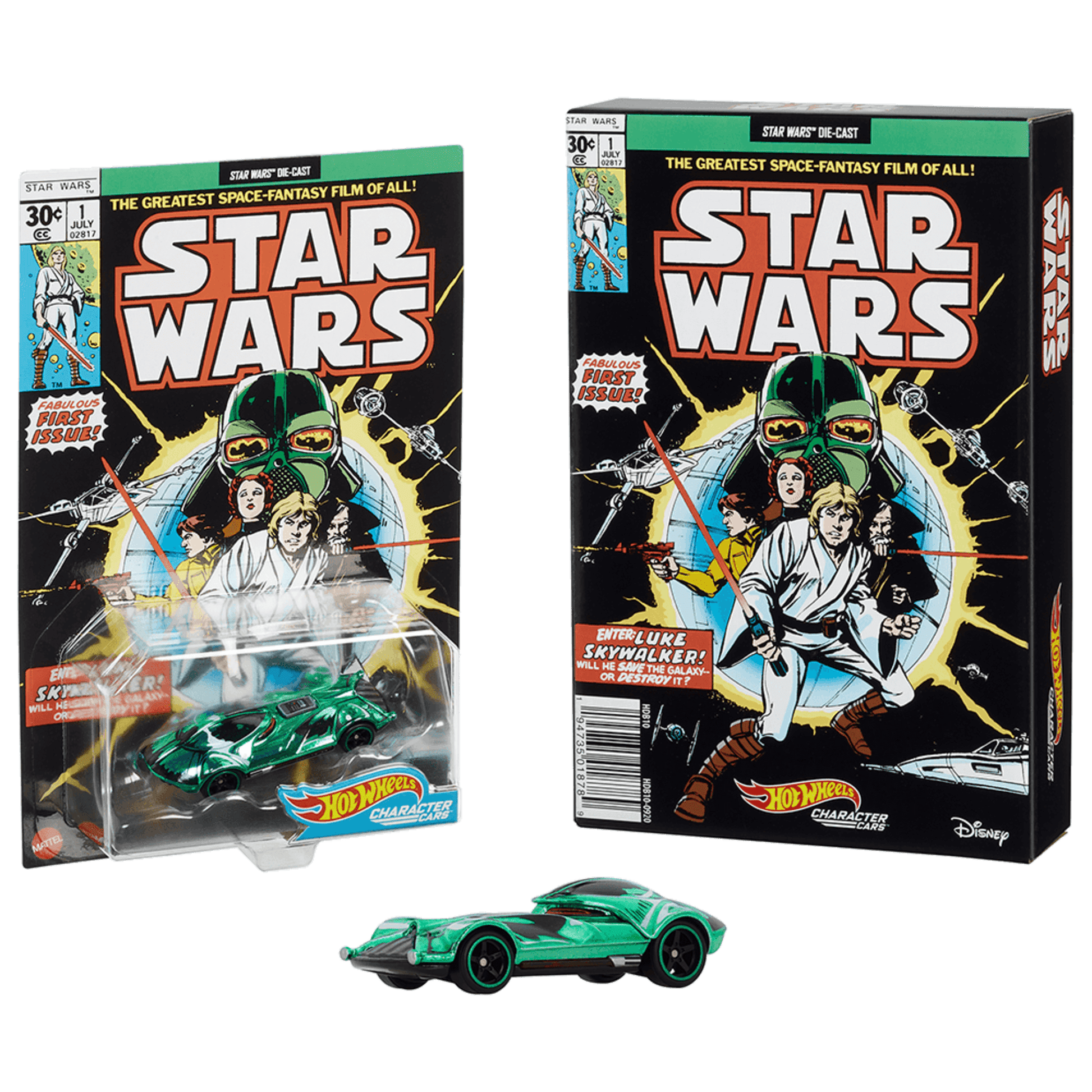 HOT WHEELS STAR WARS Green DARTH VADER - Xe Mô Hình Nhân Vật Darth Vader Xanh Lá Hot Wheels - Hình ảnh chi tiết 2