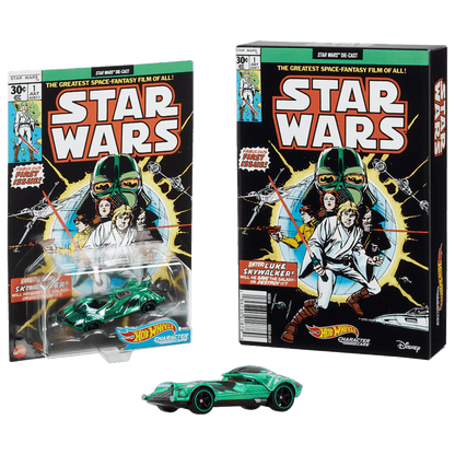 HOT WHEELS STAR WARS Green DARTH VADER - Xe Mô Hình Nhân Vật Darth Vader Xanh Lá Hot Wheels - Hình ảnh chi tiết 2