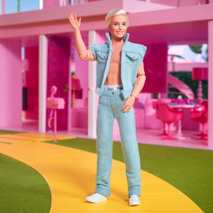 Ken Doll Wearing Denim Matching Set – Barbie The Movie - Búp Bê Sưu Tập Barbie Mattel Mattel - ảnh 1 - Dolls