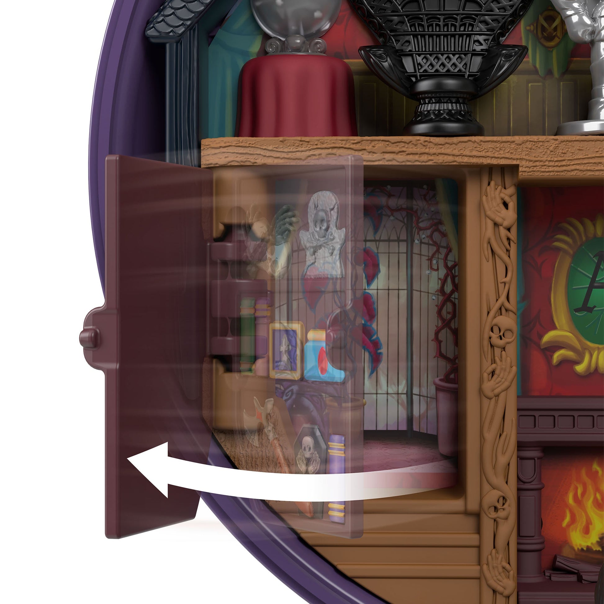 Polly Pocket Collector The Addams Family Compact - Đồ Chơi Mô Hình Sưu Tầm Mattel HXW25 - Hình ảnh bổ sung 8