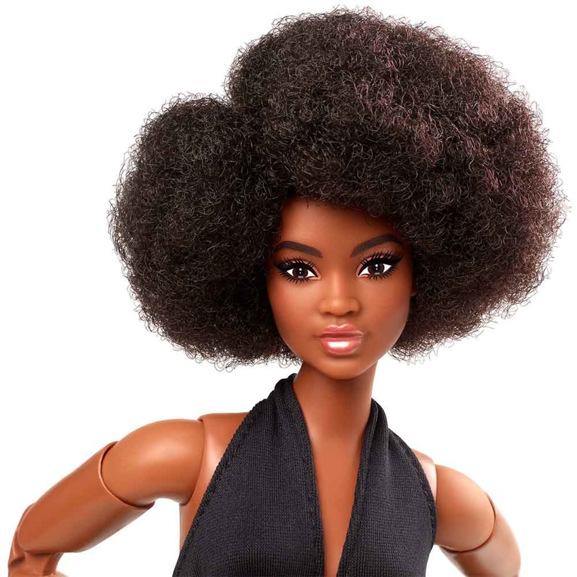 Barbie Looks Doll (Curvy, Brunette) Búp Bê Thời Trang Khớp Nối Linh Hoạt Barbie Signature GTD91 Mattel - ảnh 6 - Collectible 