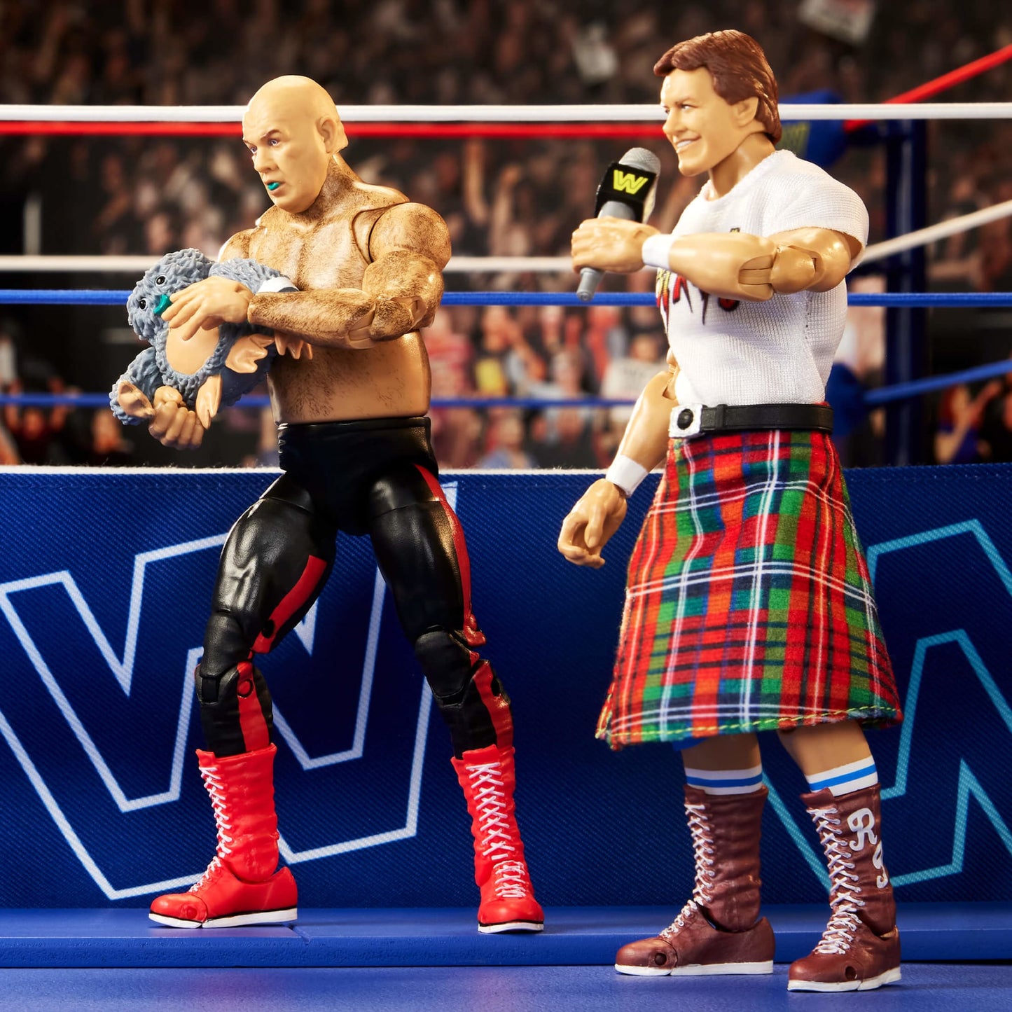WWE Ultimate Edition Coliseum Collection "Rowdy" Roddy Piper & George "The Animal" Steele 2-Pack - Bộ 2 Mô Hình Action Figure Cao Cấp Mattel HMC60 - Hình ảnh chi tiết 2