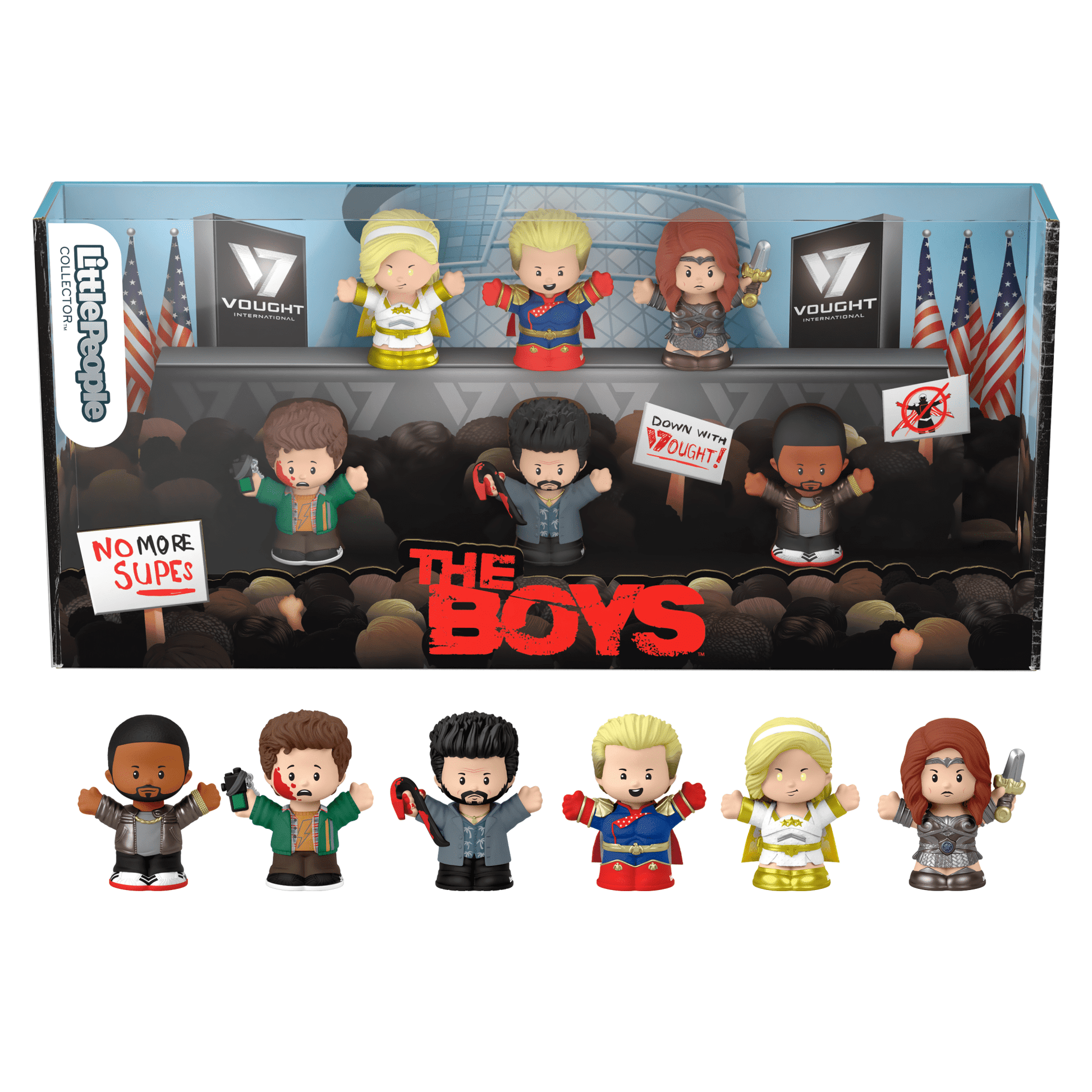 Little People Collector The Boys Special Edition Set - Bộ 6 Mô Hình Nhân Vật Cao Cấp - Mattel Creations - Hình ảnh sản phẩm