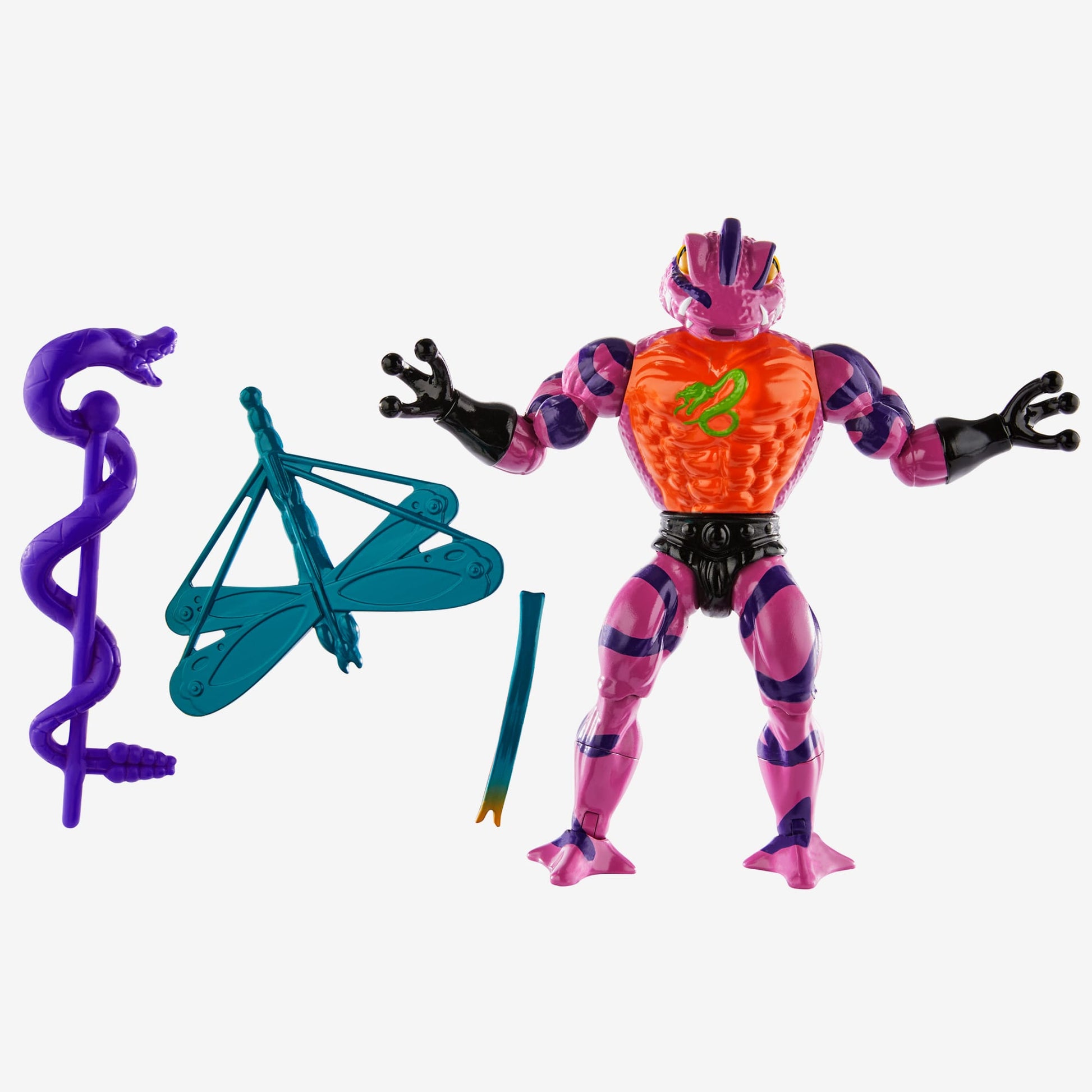 Masters of the Universe Origins Tung Lashor Action Figure - Mô hình hành động Snake Men - Mattel HKM70 - Hình ảnh sản phẩm