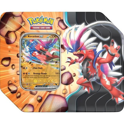 Thẻ bài Pokemon TCG Slashing Legends Tin 5 Pack - Koraidon ex