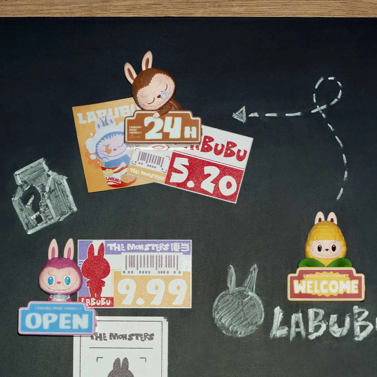 THE MONSTERS Wacky Mart Series Fridge Magnets - Nam Châm Gắn Tủ Lạnh Blind Box - POP MART