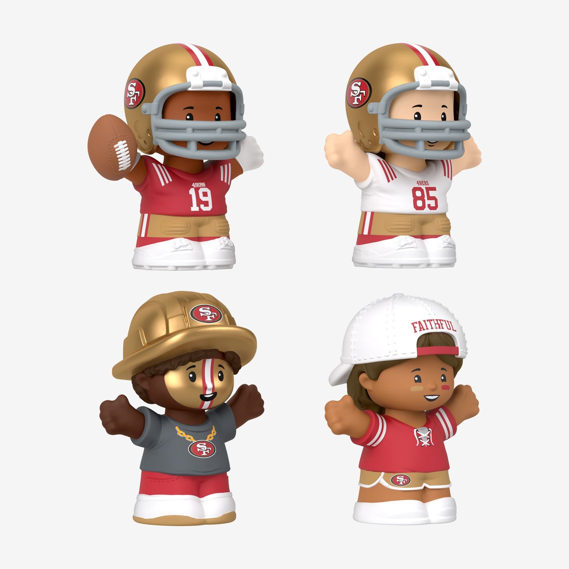 Little People Collector x NFL San Francisco 49ers Set - Bộ Nhân Vật Sưu Tầm Thể Thao - Mattel Mattel - ảnh 1 - Figure Set
